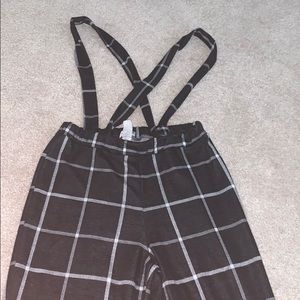 Plaid suspenders